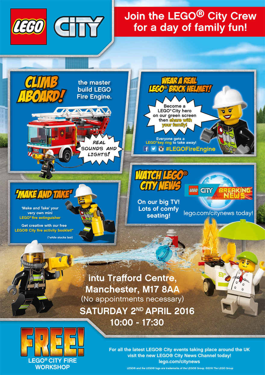 LEGO City Manchester event poster - 2nd April copy